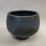 AB - Medium black and blue glazed ceramic planter - Paradise Found Nursery