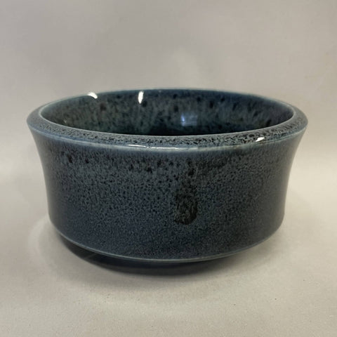AG - Small blue and black glazed ceramic planter