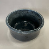 AG - Small blue and black glazed ceramic planter