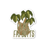 I Like Fat Butts Vinyl Sticker